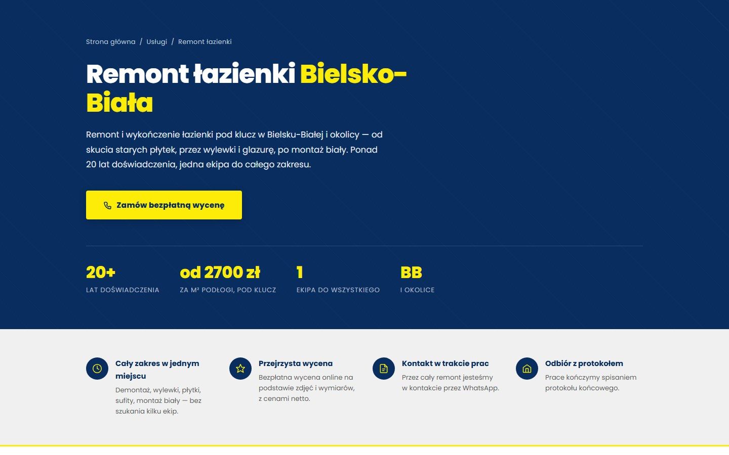 Strona Radek Legal — widok na komputerze